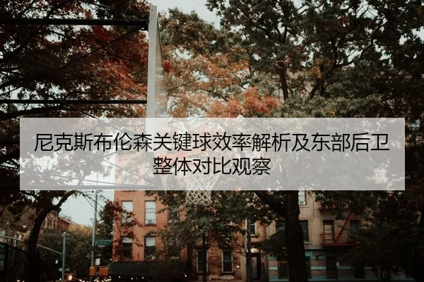 尼克斯布伦森关键球效率解析及东部后卫整体对比观察